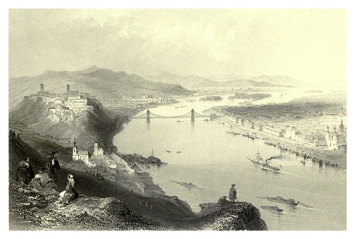 028-  Ciudades de Buda y Pest en 1844