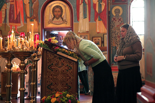Russian Orthodox Cathedral Worshippers