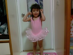 Christina in her ballet dress