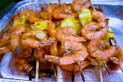 Grilled Shrimp with Pineapples