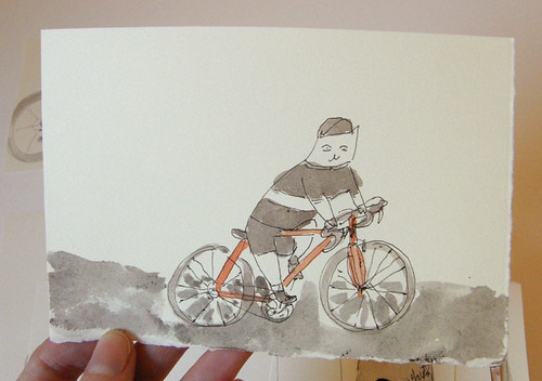 cat cyclist by you.