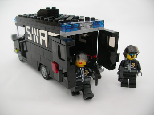 SWAT van 2 Last weekend Lego Monster and I spent some time building cars 