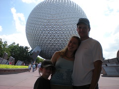 Andrew, Clare, and Dennis at Epcot