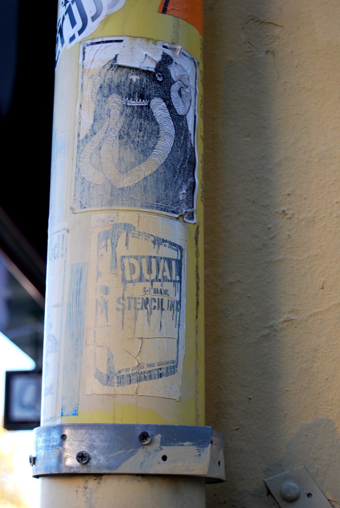 Swampy and Dual Graffiti Stickers - Olympia, WA. 