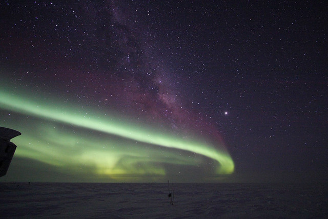 Aurora Australis at the South Pole (2008)