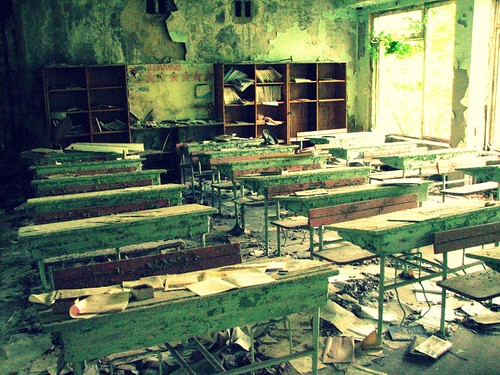 Abandoned school in Pripyat' / Chernobyl