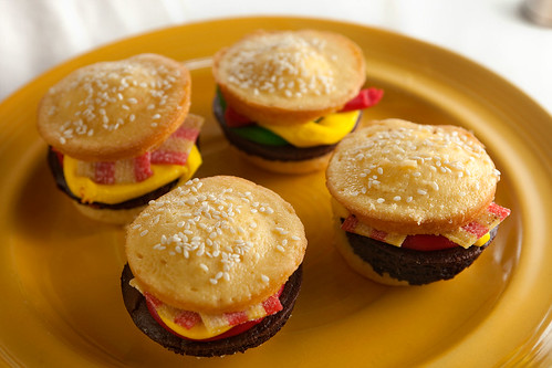 Bacon Cheeseburger Cupcakes