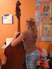 the string bass has moved in