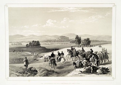 019- Aproximacion a la fortaleza de Kwettah-Sketches in Afghaunistan 1842- James Atkinson