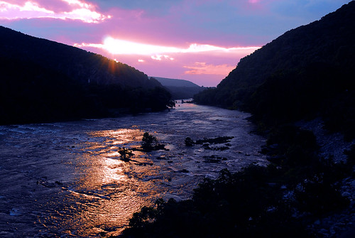 フリー画像|自然風景|河川の風景|朝日/朝焼け|フリー素材|