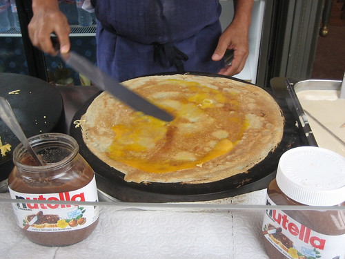 The Making of an Egg and Cheese Crepe