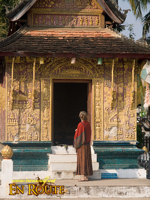 Wat Xieng Thong Red Lady at Wihaan
