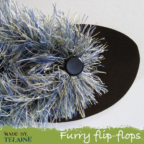 Furry flip-flops