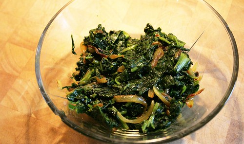 Steamed spinach