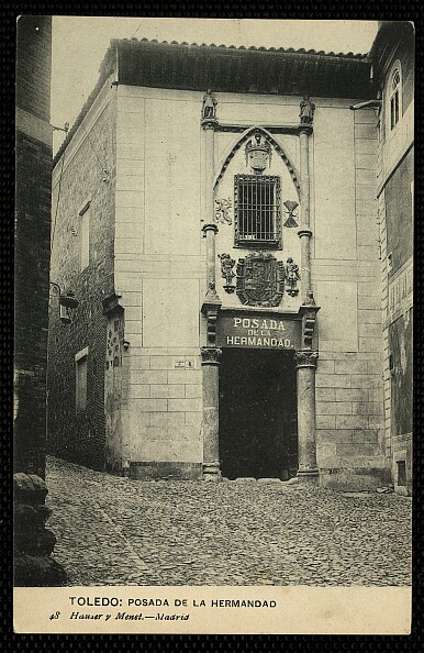 Posada de la Hermandad (Toledo) hacia 1913. Foto Hauser y Menet