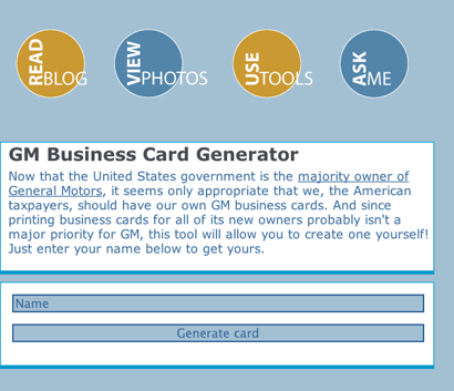 Business card Generator
