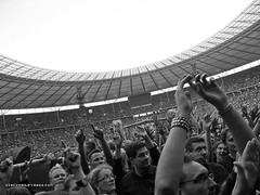 Excited crowd in Berlin, June 2009.