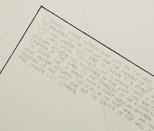 Detail from a Sol LeWitt wall drawing