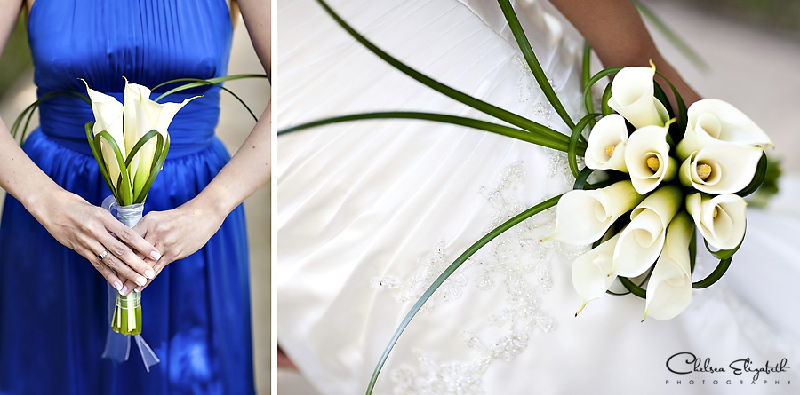 Bridal bouquets white calla lilly's picture