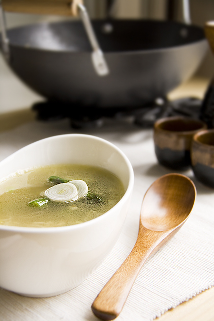 Zuppa cinese con Granchio e Asparagi