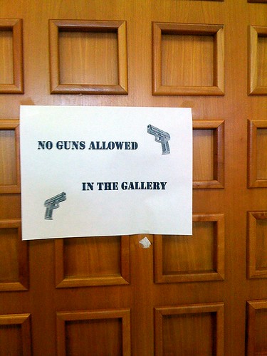 NO GUNS IN THE SENATE