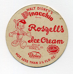 Pinocchio Ice Cream lid