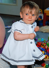 Natalie in her Sailor Dress