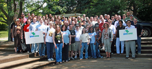 Give Camp volunteers. Click for full-size photo.