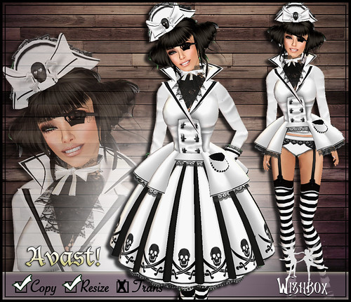 Avast! Pirate Lolita (white)