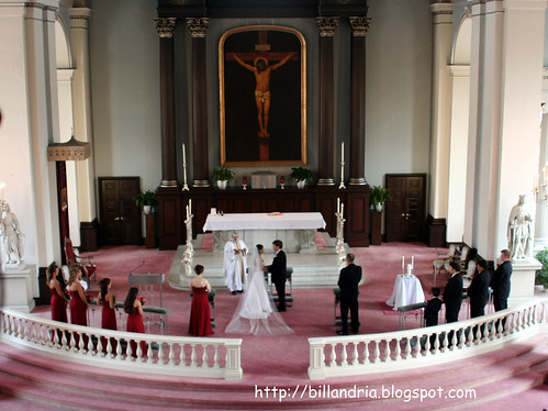 wedding ceremony at the Old Cathedral