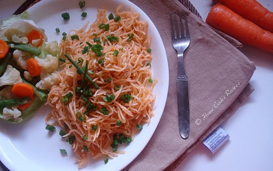 Szechuan Noodles with Steamed Vegetables