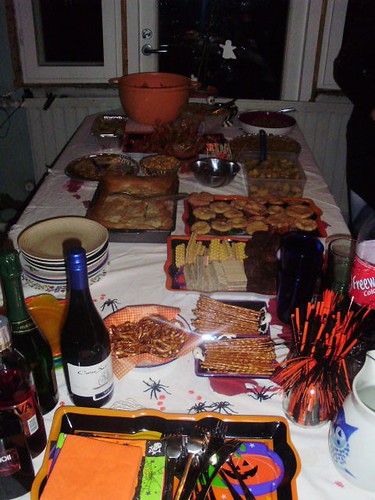 Vegan Halloween Party Table