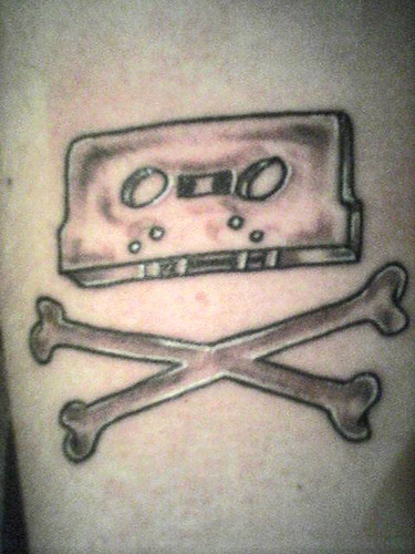 cassette tape tattoo. R.I.P cassette tape