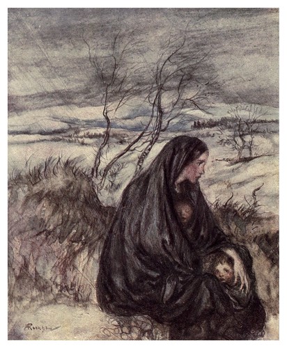 011-La hija del duque de Gordons-Some British ballads 1919- illustrations Rackham Arthur