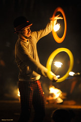 Tiny Fire Hoops - by naturalturn