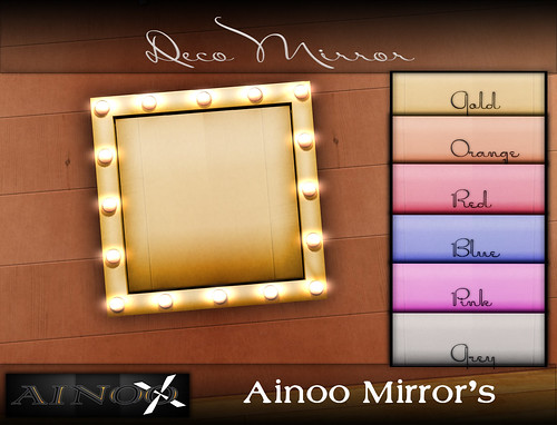 - Ainoo Mirror  set 1 - Deco  Mirror by Ainoo By Alexx Pelia