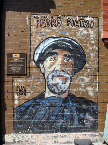 De La Vega Mural - Pedro Pietri (Click to enlarge)