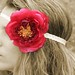 A lil bit of red flower headband