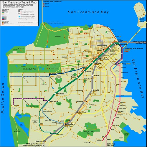 San Francisco Transit Map