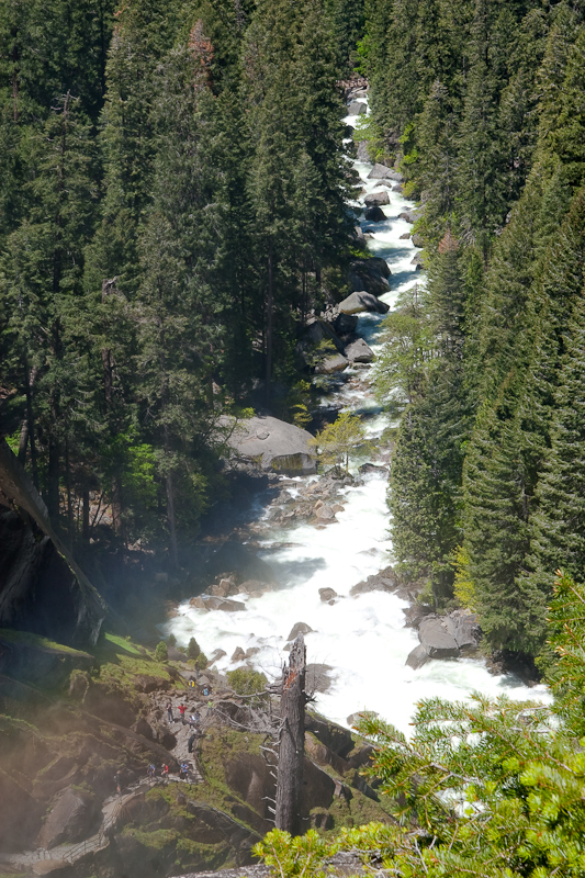 Looking Back from Vernal Falls