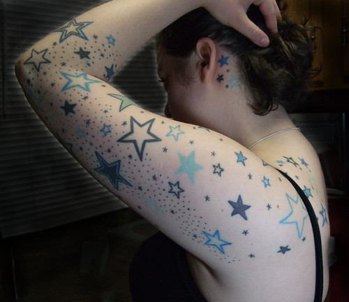 arm sleeve star tattoos Tattoos Gallery