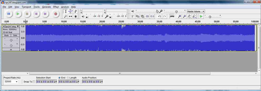 Audacity_recently imported audio file
