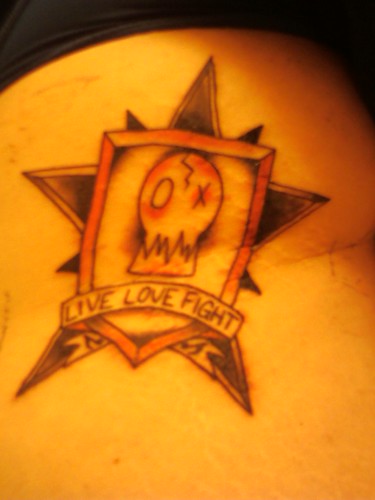 love and death tattoos. RE: Papa Roach tattoos