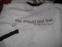 Google Website Optimizer Shirt