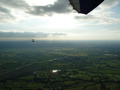Another Microlight flying alongside