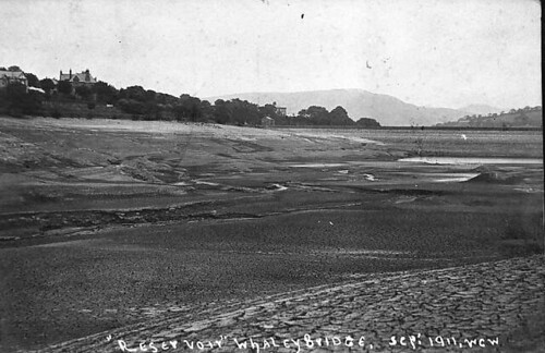 Toddbrook Reservoir dry 1911 by you.