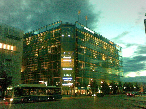 View on Sanomatalo from bus stop