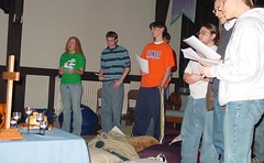 Students Worshipping