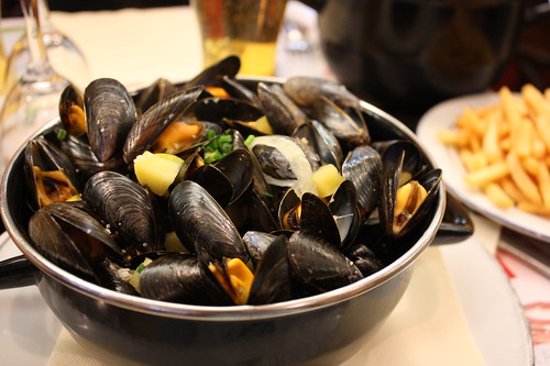 Mussels with cider