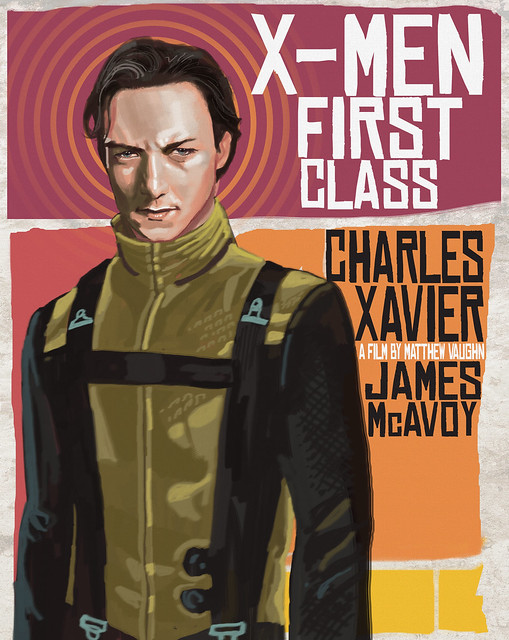 First Class X-men XAVIER rocketraygun kelvin chan blart